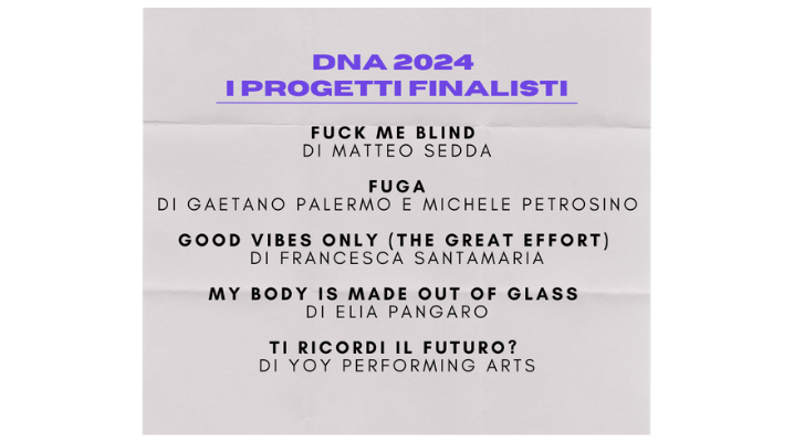 nomi dei finalisti